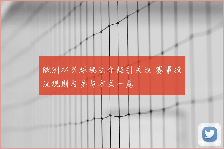 欧洲杯买球玩法介绍引关注 赛事投注规则与参与方式一览