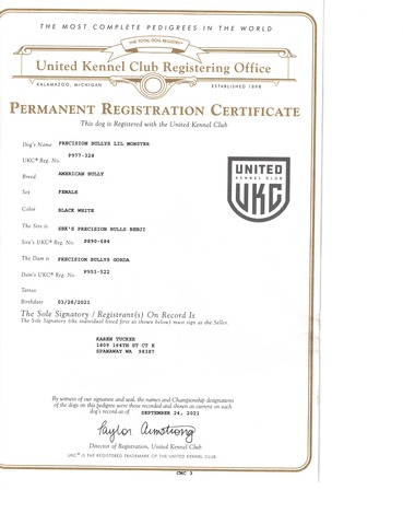 UKC Registration Pg 1